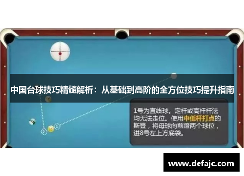 中国台球技巧精髓解析：从基础到高阶的全方位技巧提升指南